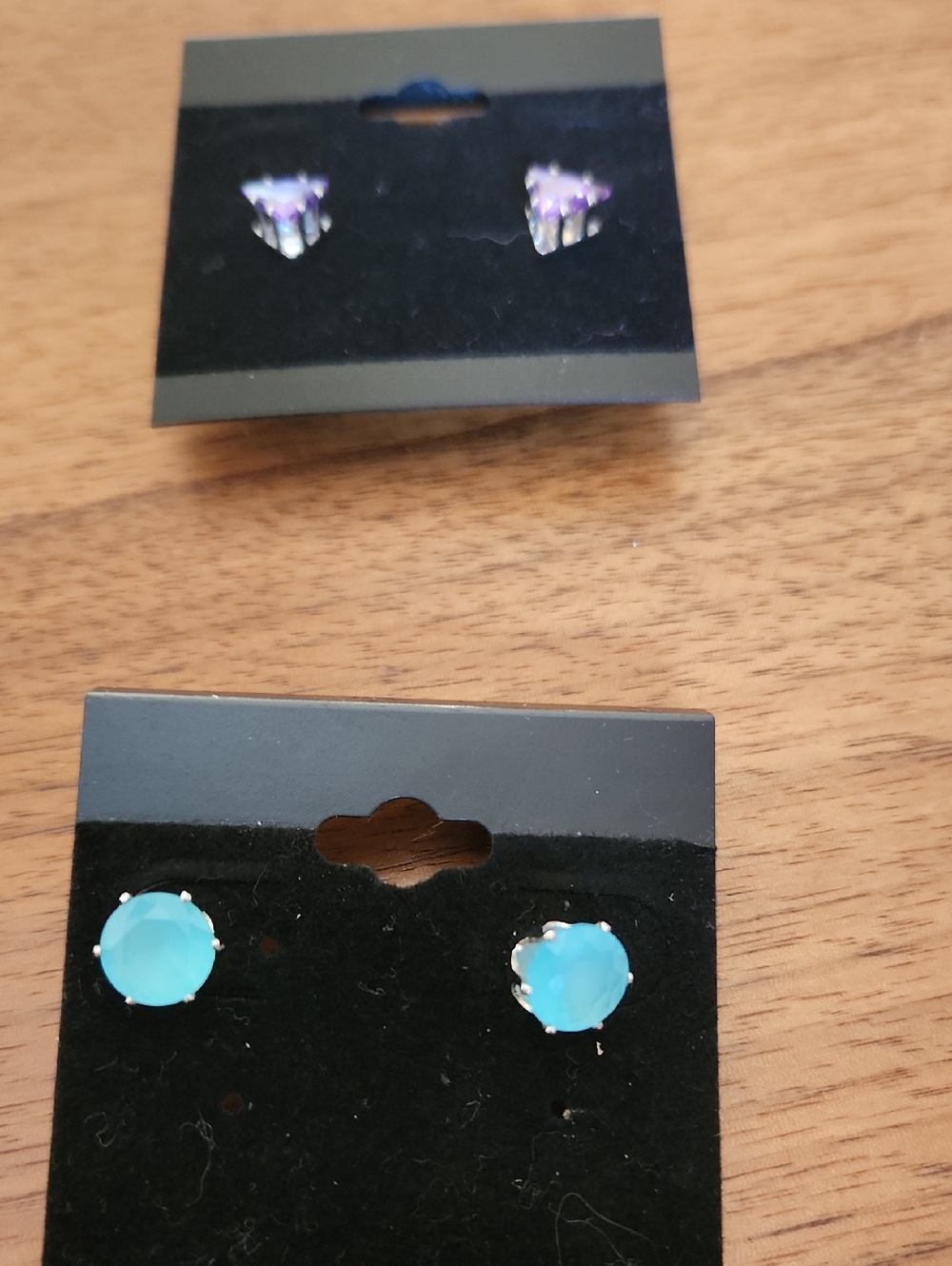 Fashion Jewelry Turquoise Blue Round Stud Earrings